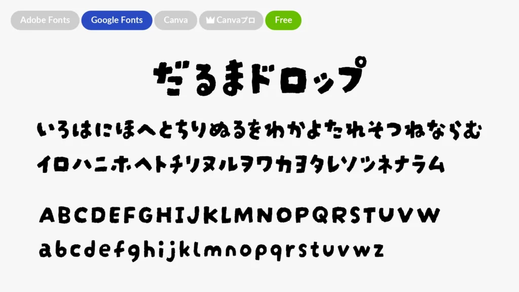 だるまドロップ