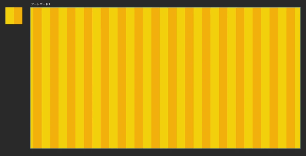 セットのパターンをクリック→パターンを適用したい図形やアートボードをクリック