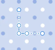 パターンの拡大・縮小は塗りつぶした時に出てくるハンドルで調整