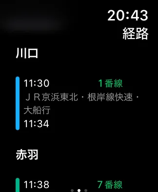 乗換案内のイメージ