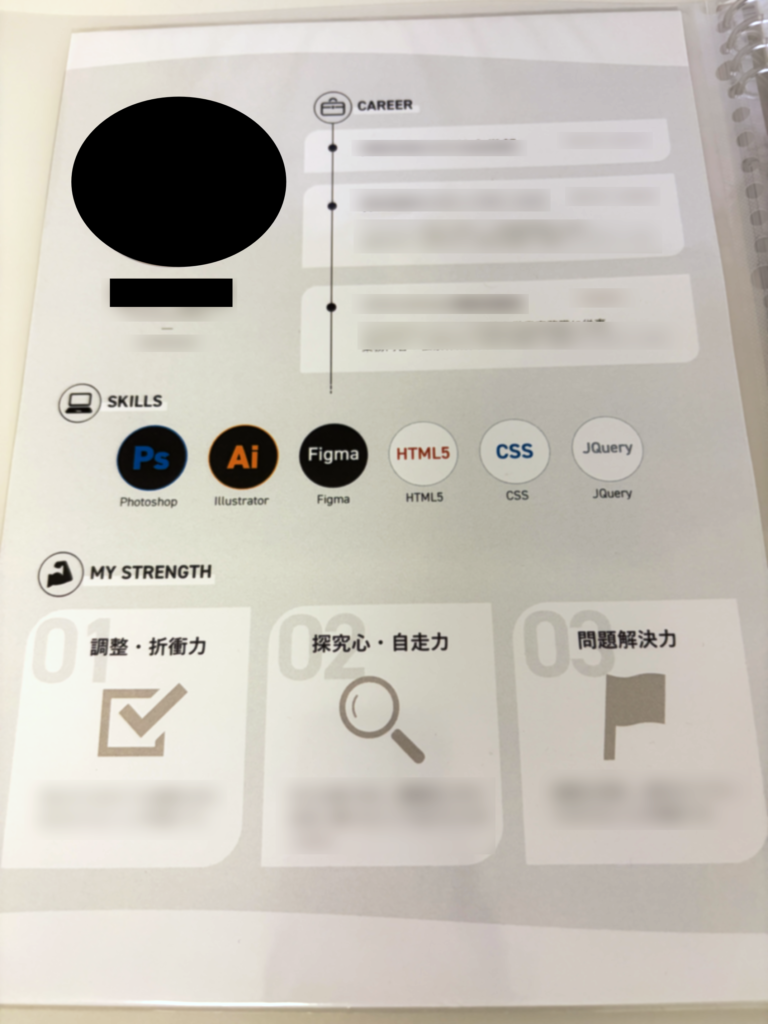 プロフィールページのイメージ